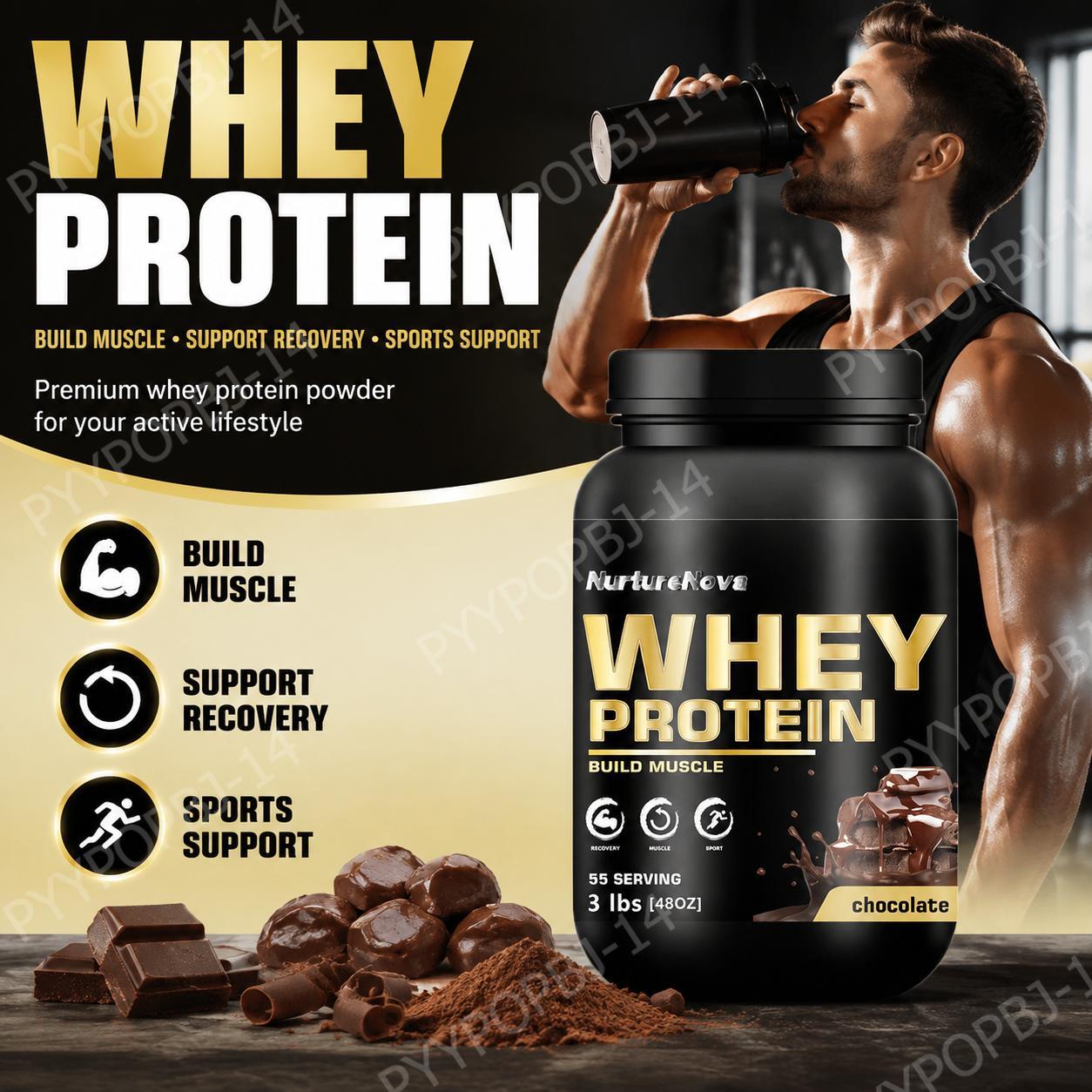 Fitness Nutrition Whey Protein - NurtureNova Proteine del Siero di Latte