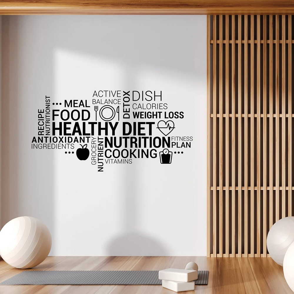Nutrition For Health Fitness & Sport Melvin Williams - Ispiratore Mangiare Salutare Decalcomania Della Parete