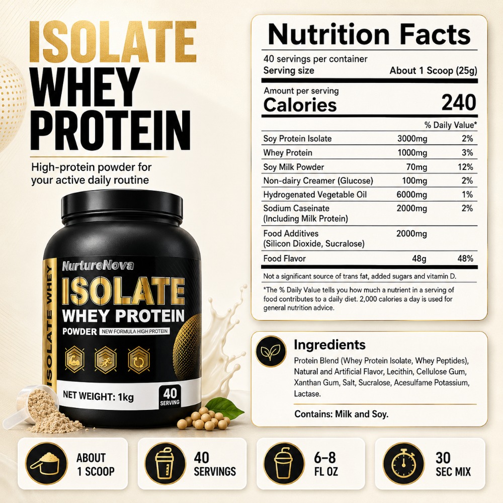 NurtureNova Proteine Isolate d - Fitness Nutrition Whey Protein recensione e prezzo