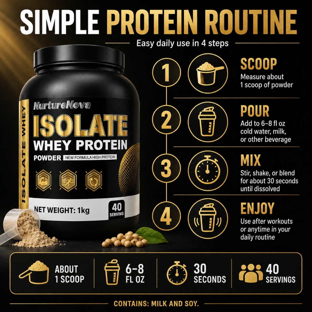 NurtureNova Proteine Isolate d - Fitness Nutrition Whey Protein recensione e prezzo